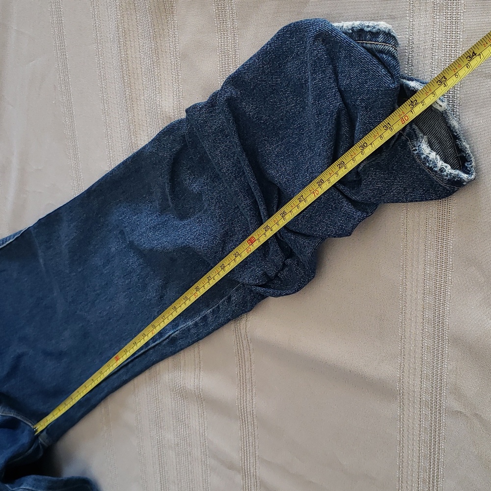 ZARA Trafaluc NEW Jeans Women's 6 Slouchy Ruched Extra Long NWT - Picture 13 of 16